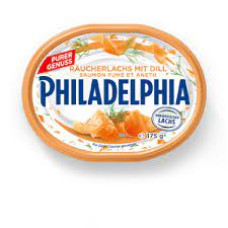 Крем-сир Philadelphia з лососем і зеленню 175 г/10