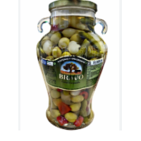 Оливки Bravo Коктель з перцем Амфора 2,5 кг/3
