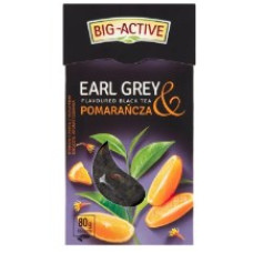 Чай чорний листовий Big Active Earl Grey з апельсином 100 г/12