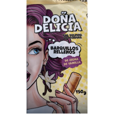 Вафельні трубочки Donna delicia ванільні 150 г