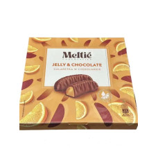 Цукерки Meltie шоколадні апельсин 190 г/12