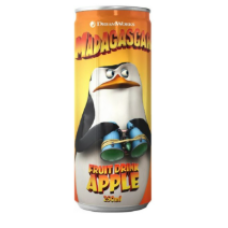 Напій газований безалкогольний The Drinks Madagascar зі смаком яблоко 250 мл/24