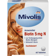 Биологически активная добавка Mivolis Biotin 5 mg 60 шт