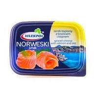 Сир плавлений Mlekpol з лососем і кропом 150 г