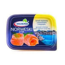 Сир плавлений Mlekpol з лососем і кропом 150 г