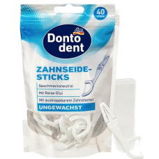Зубные нити Dontodent на палочке 40 шт