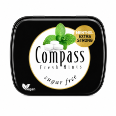 Льодяники Compas Menthol Extra Strong без цукру 14 г