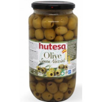Оливки Hutesa зелені без кісточки 900 г/6