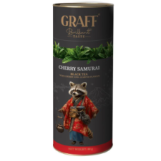 Чай чорний Graff Cherry Samurai з вишнею Тубус 80 г/10
