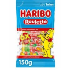Цукерки жувальні Haribo Roulette 150 г/20