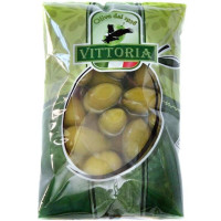 Оливки Vittoria зелені з кісточкою дольче гіганти 450 г/20