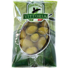 Оливки Vittoria зелені з кісточкою дольче гіганти 450 г/20