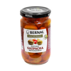 Оливки Bernal Gaspacha зелені мариновані 300 г/12