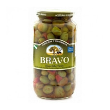 Оливки Bravo зелені з кісточкою Пальчики оближеш 900 г/6
