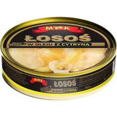 Лосось M&K в олії з лимоном 160 г/12