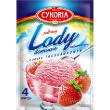 Суха суміш для приготування морозива Cykoria Lody полуничне 60 г/25