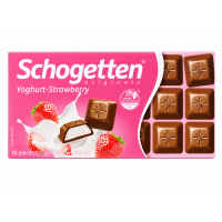Шоколад Schogetten молочний Yoghurt-Strawberry 100 г