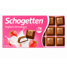 Шоколад Schogetten молочний Yoghurt-Strawberry 100 г