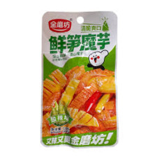 Снек Конжак Golden Mil Sour & Hot Flavor зі свіжими пагонами бамбука 18 г/20