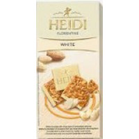 Шоколад Heidi білий з карамелізованим шаром мигдаля 100 г/15