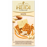 Шоколад Heidi білий з карамелізованим шаром мигдаля 100 г