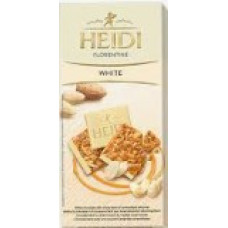 Шоколад Heidi білий з карамелізованим шаром мигдаля 100 г/15