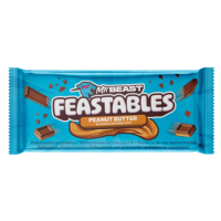 Шоколад Mr Beast Feastables молочний Peanut Butter з арахісовою пастою 60 г/10