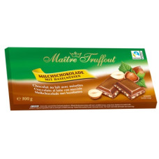 Шоколад молочний з фундуком Maitre Truffou 100 г/20