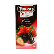 Шоколад Torras чорний без цукру полуниця 75 г