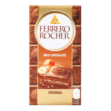 Шоколад Ferrero Rocher молочний з лісовим горіхом 90 г/8