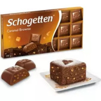 Шоколад Schogetten молочний Caramel Brownie 100 г/15