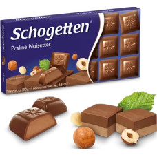 Шоколад Schogetten молочний Praline Noisettes 100 г/15