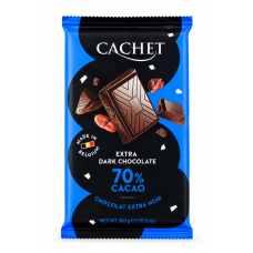 Шоколад Cachet черный 70% cacao 300 г/12