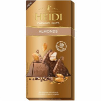 Шоколад Heidi молочний карамель та мигдаль 80 г/20