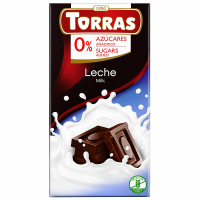 Шоколад Torras молочний без цукру 75 г