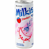 Напій газований Lotte Milkis Strawberry 250 мл/12
