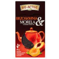 Чай чорний листовий Big Active з абрикосом і персиком 100 г/12
