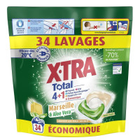 Капсули для прання 4в 1 X-tra Марсель+Алое Вера 34 шт/5