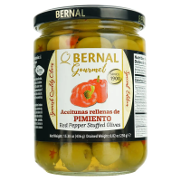 Оливки Bernal Gormet фаршировані перцем 436 г
