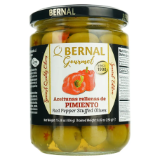 Оливки Bernal Gormet фаршировані перцем 436 г