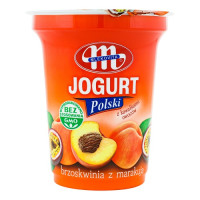 Йогурт Mlekovita Персик-маракуя 350 г/12
