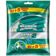 Одноразовые станки Wilkinson Extra2 Essentials Sensitive 10+5 шт