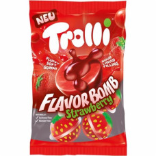 Цукерки жувальні Trolli Strawberry Полуниця 75 г/21