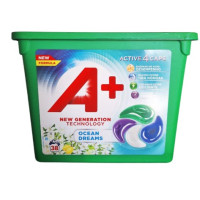 Капсули для прання А+ Океан-лимон 4в1 38 шт/3