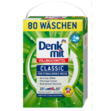 Порошок для прання Denkmit Vollwaschmittel 80 прань 5.2 кг