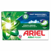 Капсули для прання Ariel Чистота та Свіжість Гірське джерело 22 шт