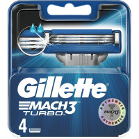 Змінні касети для гоління Gillette Mach 3 Turbo 4 шт