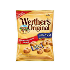 Конфеты карамельные Werthers Original Cream Candies со сливочным вкусом без сахара 90 г