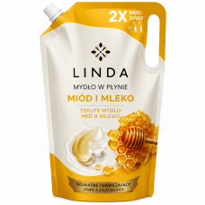 Мило рідке Linda Молоко і мед дой-пак 1 л