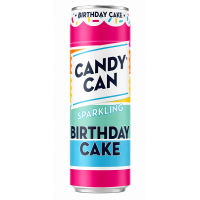 Напій газований Candy Can Birthday Cake зі смаком полуниці та ванілі 330 мл